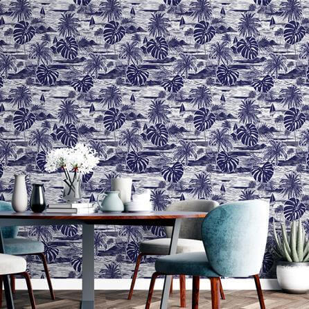 Papel de Parede Adesivo Praia N1334 - Papel na Parede