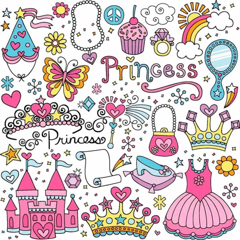 Papel de Parede Adesivo Princesa Rosa 126933701 - Papel na Parede