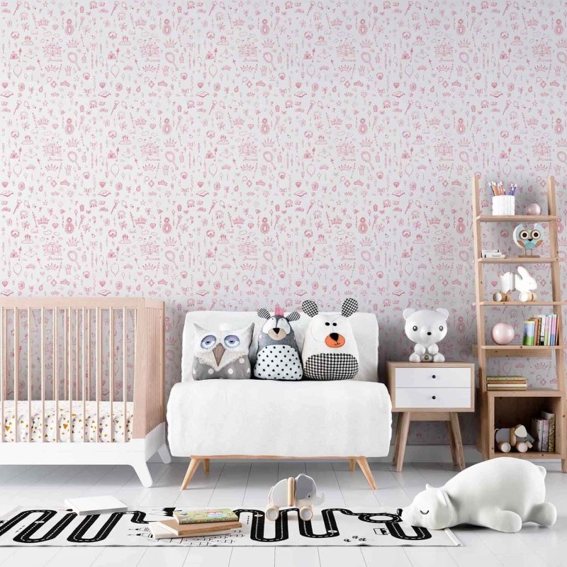 Papel de Parede Adesivo Princesa Rosa 302245538 - Papel na Parede