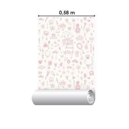 Papel de Parede Adesivo Princesa Rosa 302245538 - Papel na Parede