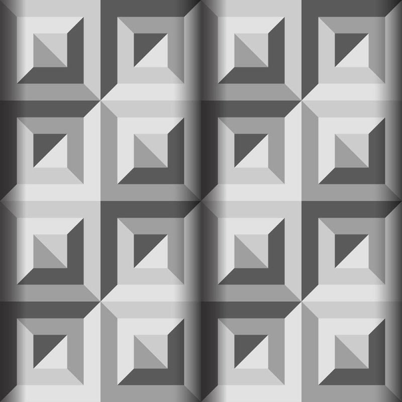 Papel de Parede Adesivo Quadrados concêntricos N08227 - Papel na Parede