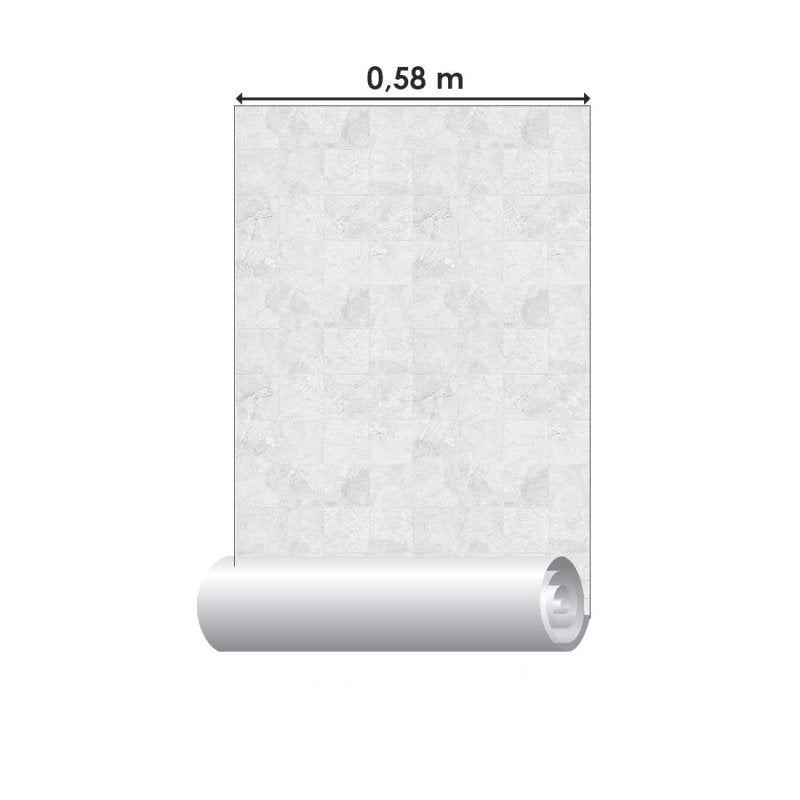 Papel de Parede Adesivo Quadrados de Ardósia Cinza N08111 - Papel na Parede