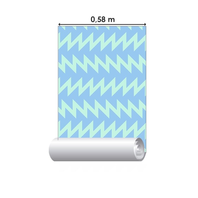 Papel de Parede Adesivo Raios Retro N06204 - Papel na Parede