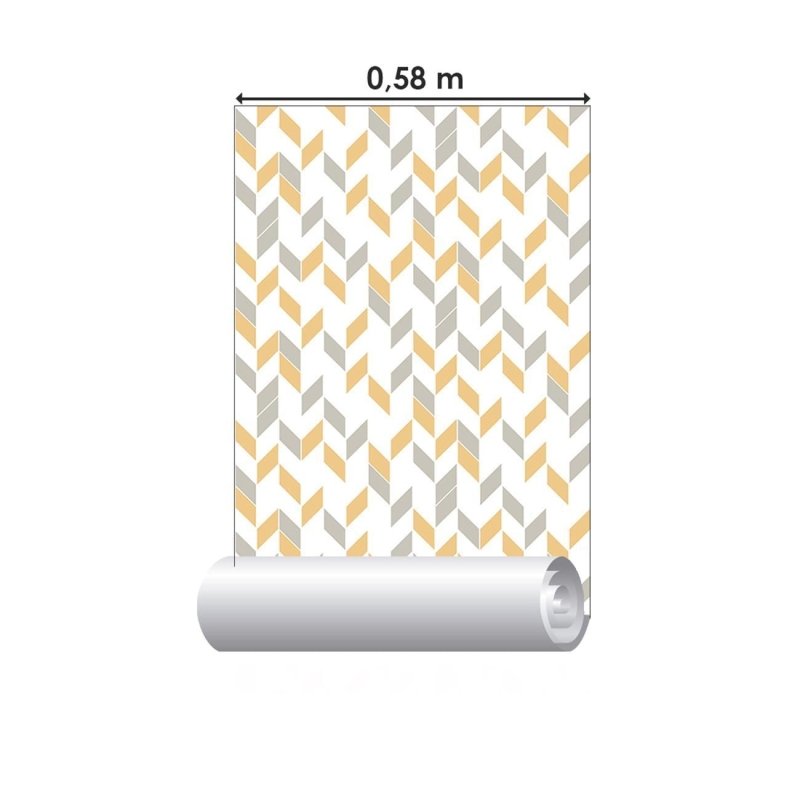 Papel de Parede Adesivo Releitura Chevron N06293 - Papel na Parede