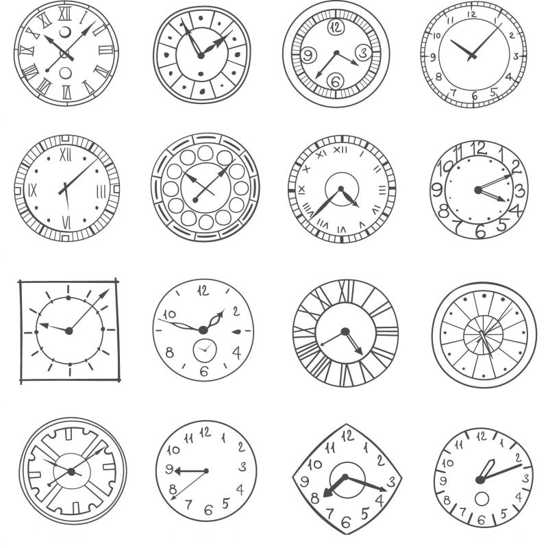 Papel de Parede Adesivo relógios tempo 263305682 - Papel na Parede
