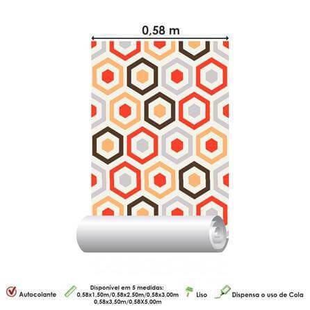 Papel de Parede Adesivo Retrô 0163 - Papel na Parede