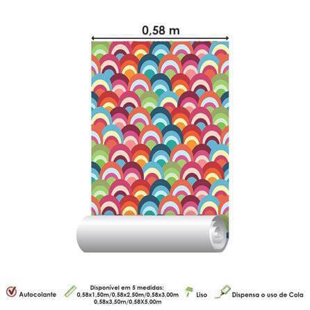 Papel de Parede Adesivo Retrô 1522 - Papel na Parede