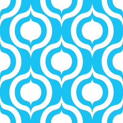 Papel de Parede Adesivo Retrô azul 0226 - Papel na Parede