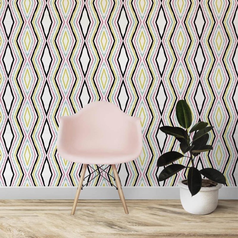 Papel de Parede Adesivo Retro N159G - Papel na Parede