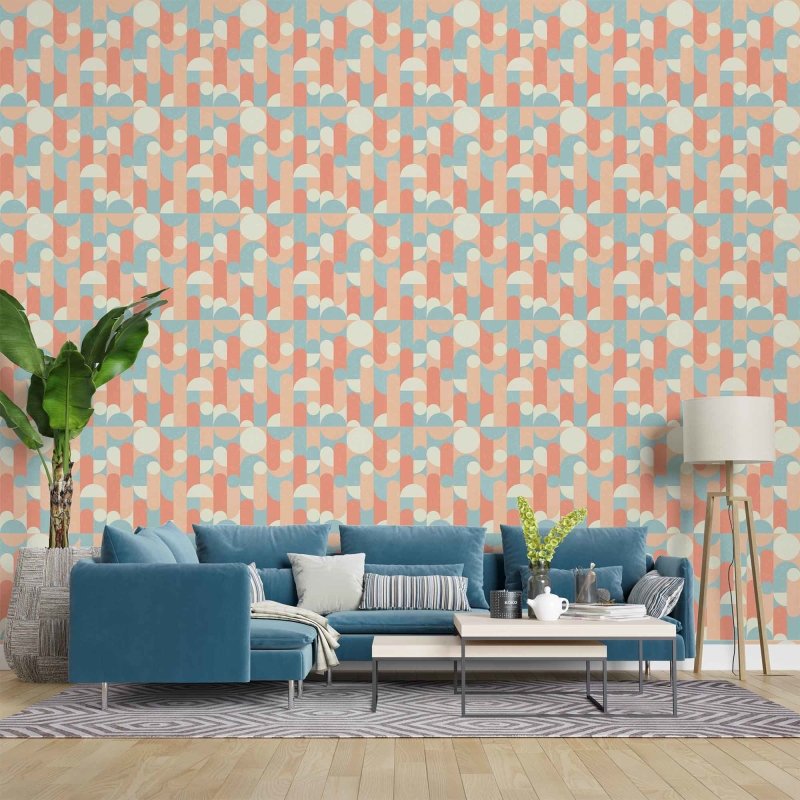 Papel de Parede Adesivo Retro N79 - Papel na Parede