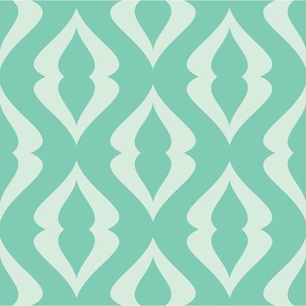 Papel de Parede Adesivo Retrô Verde 0224 - Papel na Parede