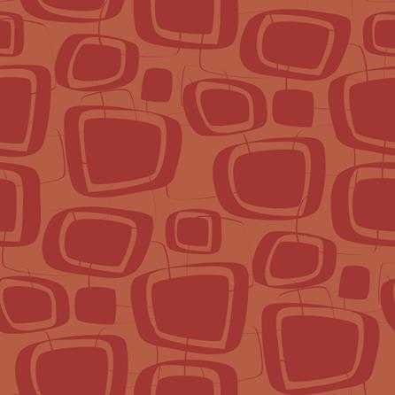 Papel de Parede Adesivo - Retrô Vermelho 3 - Papel na Parede