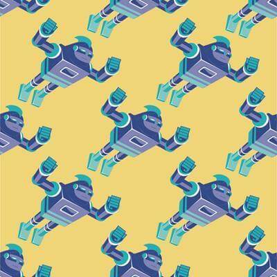 Papel de Parede Adesivo Robô 380 - Papel na Parede