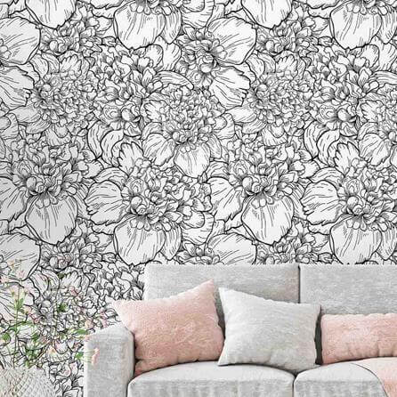 PAPEL DE PAREDE ADESIVO ROMÂNTICO 467 - Papel na Parede