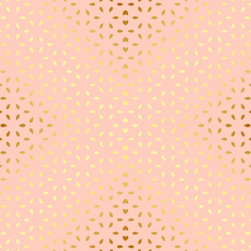 Papel de Parede Adesivo Rosa com Pétalas douradas N08136 - Papel na Parede