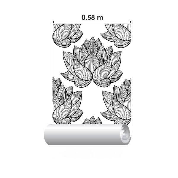 Papel de Parede Adesivo Rosa N2287A - Papel na Parede