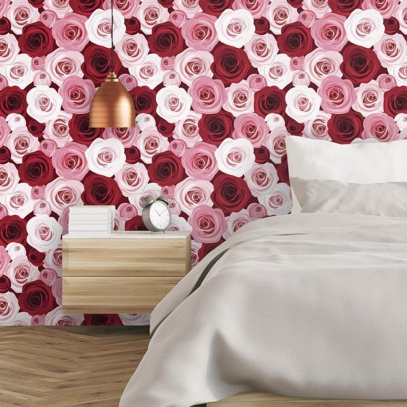 Papel de Parede Adesivo Rosas 153551831 - Papel na Parede
