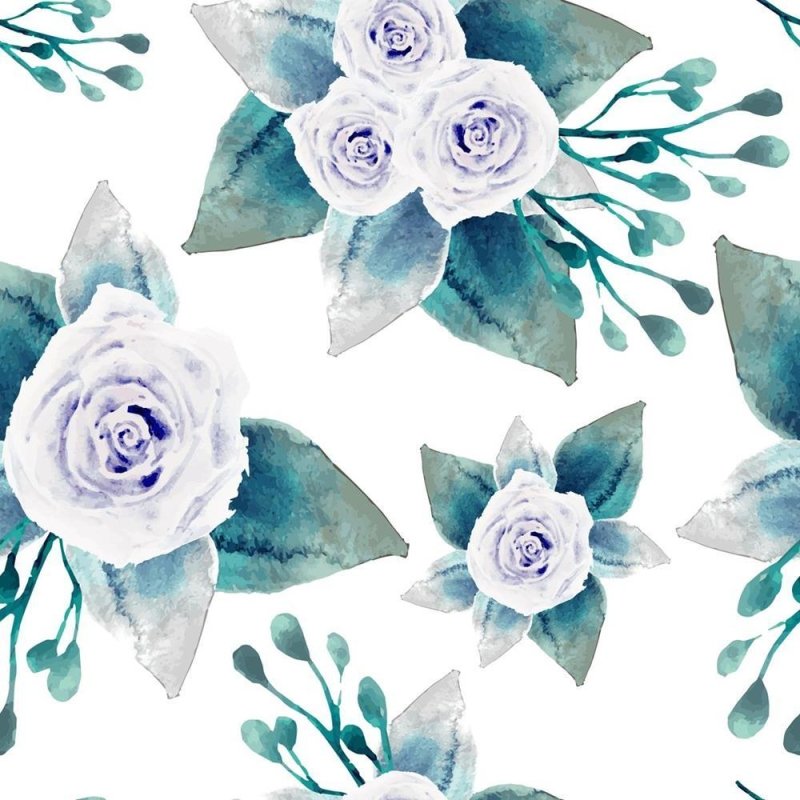 Papel de Parede Adesivo Rosas lilás em Fundo Branco N08001 - Papel na Parede