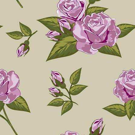 Papel de Parede Adesivo Rosas Roxas 419846 - Papel na Parede