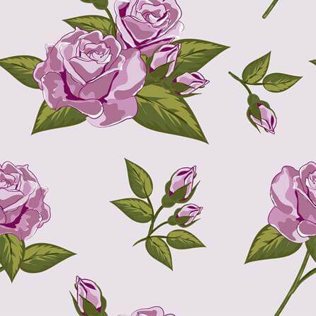 Papel de Parede Adesivo Rosas Roxas 4219846 - Papel na Parede