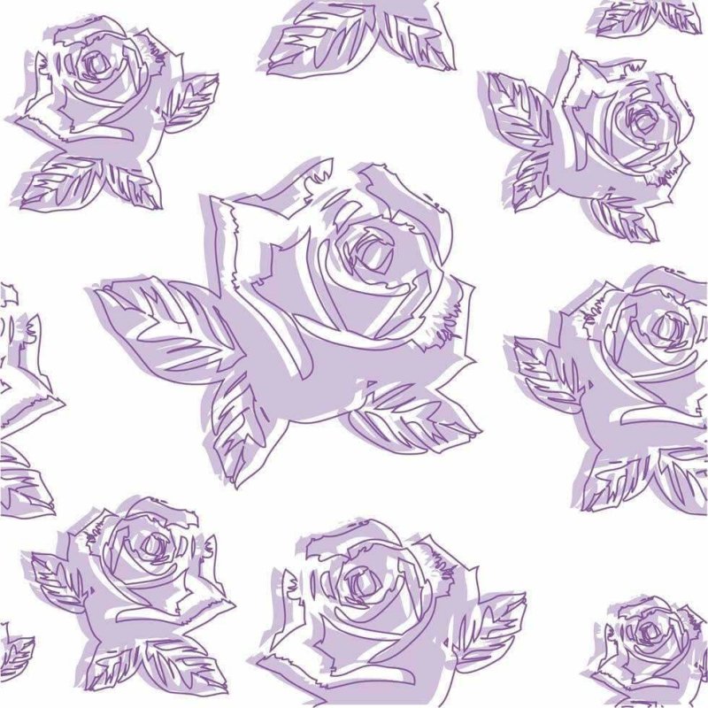 Papel de Parede Adesivo Rosas Roxas 9877866 - Papel na Parede