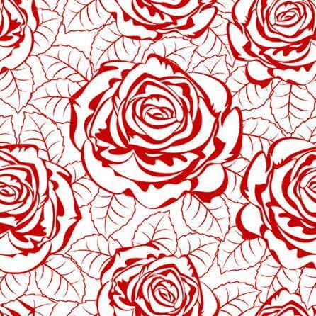 Papel de Parede Adesivo Rosas Vermelhas 678 - Papel na Parede