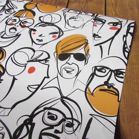 Papel de Parede Adesivo Rostos Pessoas 287312792 - Papel na Parede