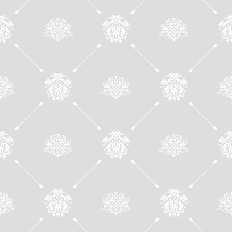 Papel de Parede Adesivo Royal Baroque Grey Arabescos N013220 - Papel na Parede