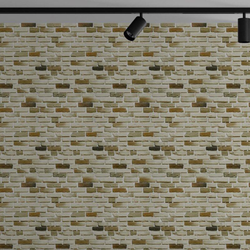 Papel de Parede Adesivo Rústico Tijolo Claro NP062 - Papel na Parede