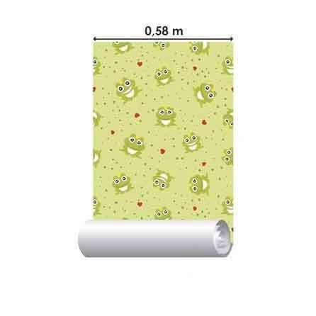 Papel de Parede Adesivo Sapo Verde 154405115 - Papel na Parede