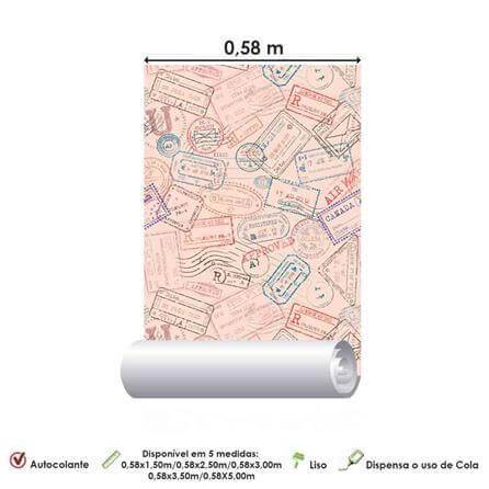 Papel de Parede Adesivo Selos Vintages 192415 - Papel na Parede