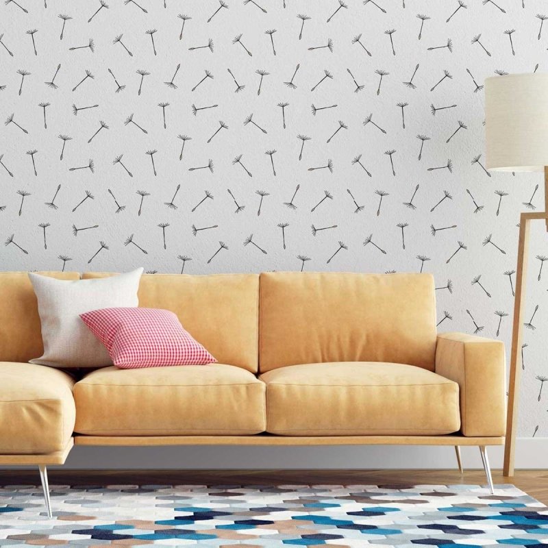 Papel de Parede Adesivo Sementes de Dente-de-leão N07069 - Papel na Parede
