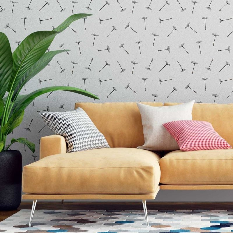 Papel de Parede Adesivo Sementes de Dente-de-leão N07069 - Papel na Parede