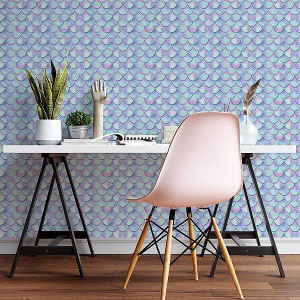 Papel de Parede Adesivo Sereia Cauda 7224158 - Papel na Parede