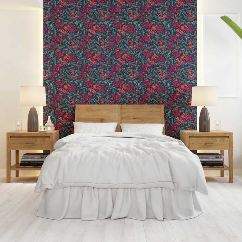 Papel de Parede Adesivo Tatuagens Vintage N08081 - Papel na Parede