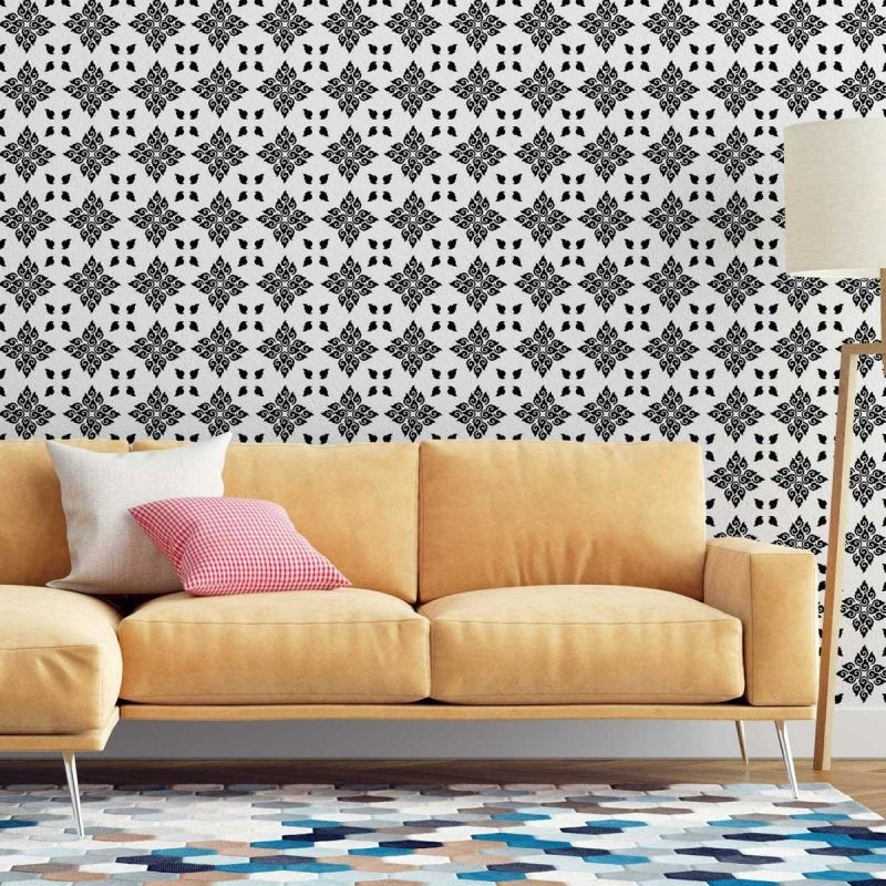 Papel de Parede Adesivo Thailandês Geométrico Monocromático N07059 - Papel na Parede