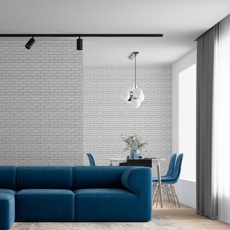 Papel de Parede Adesivo Tijolo Branco NP112 - Papel na Parede
