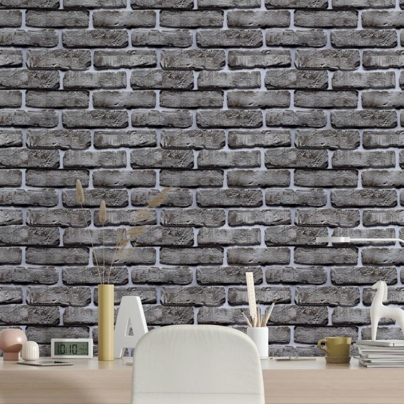 Papel de Parede Adesivo Tijolo Concreto NP103 - Papel na Parede