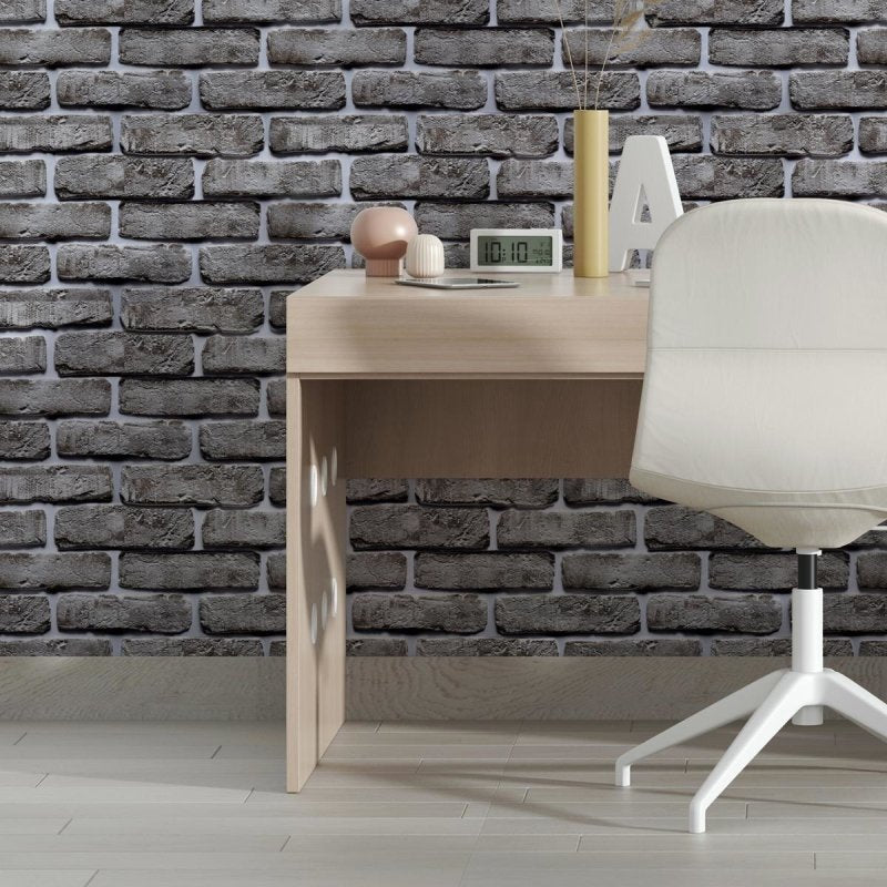 Papel de Parede Adesivo Tijolo Concreto NP103 - Papel na Parede