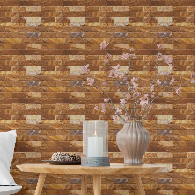 Papel de Parede Adesivo Tijolo De Pedra NP071 - Papel na Parede