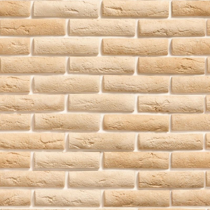Papel de Parede Adesivo Tijolo Rustico Bege NP078 - Papel na Parede