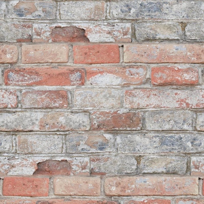 Papel de Parede Adesivo Tijolo Rustico NP106 - Papel na Parede