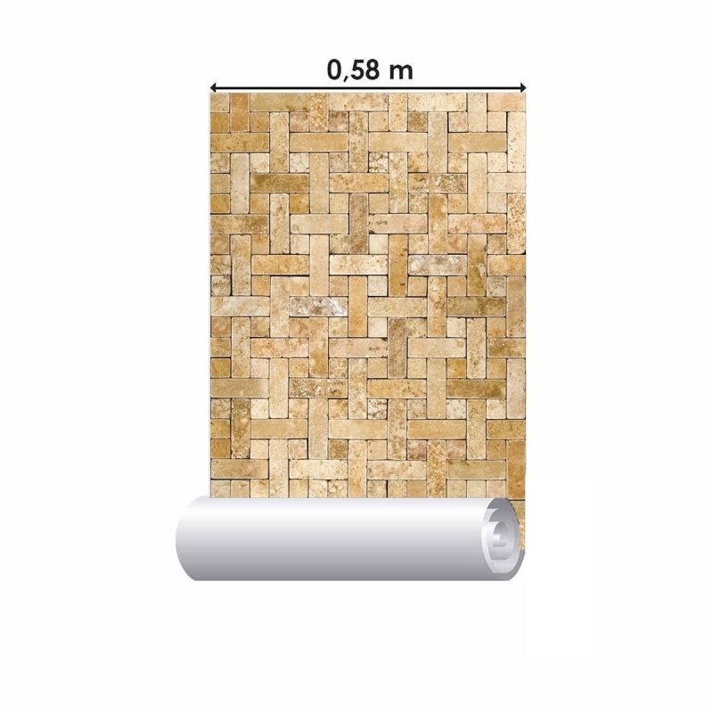 Papel de Parede Adesivo Tijolo Vertical e Horizontal NP041 - Papel na Parede