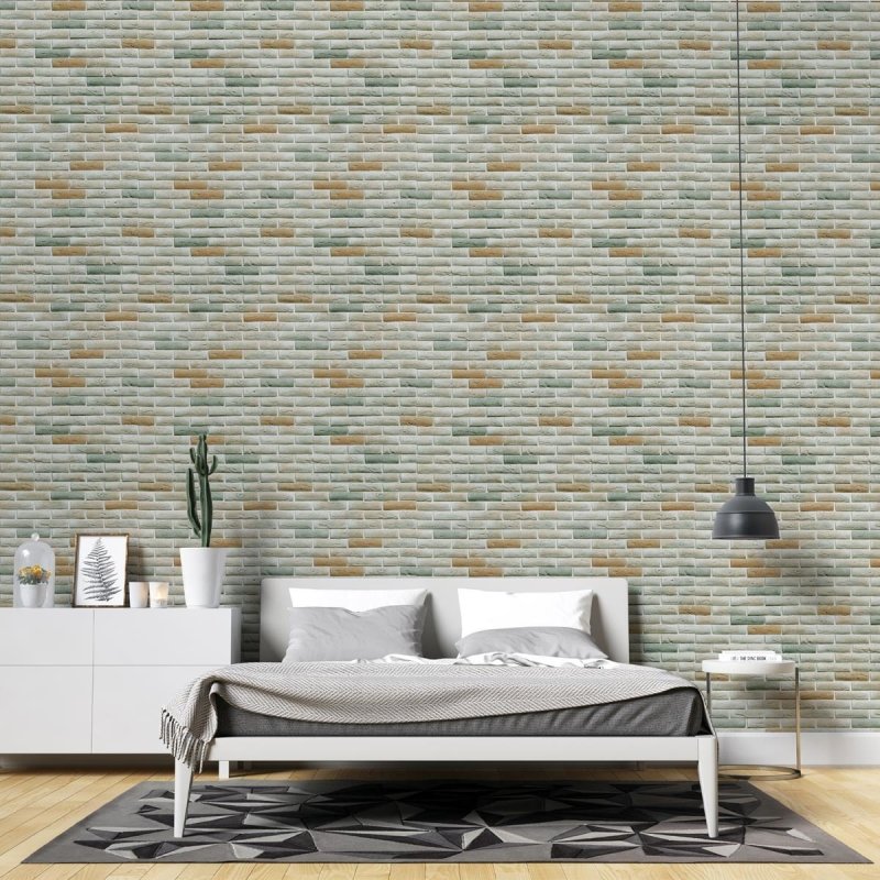 Papel de Parede Adesivo Tijolos NP015 - Papel na Parede