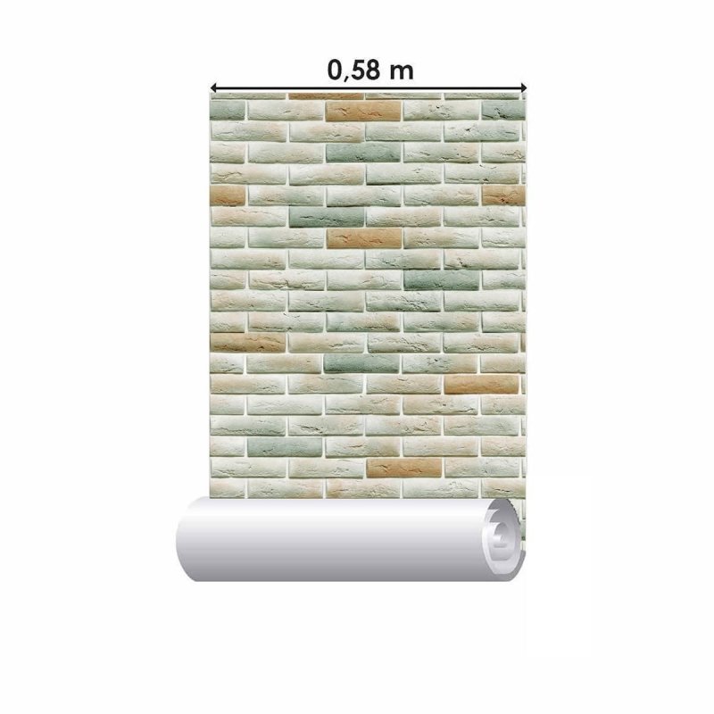 Papel de Parede Adesivo Tijolos NP015 - Papel na Parede