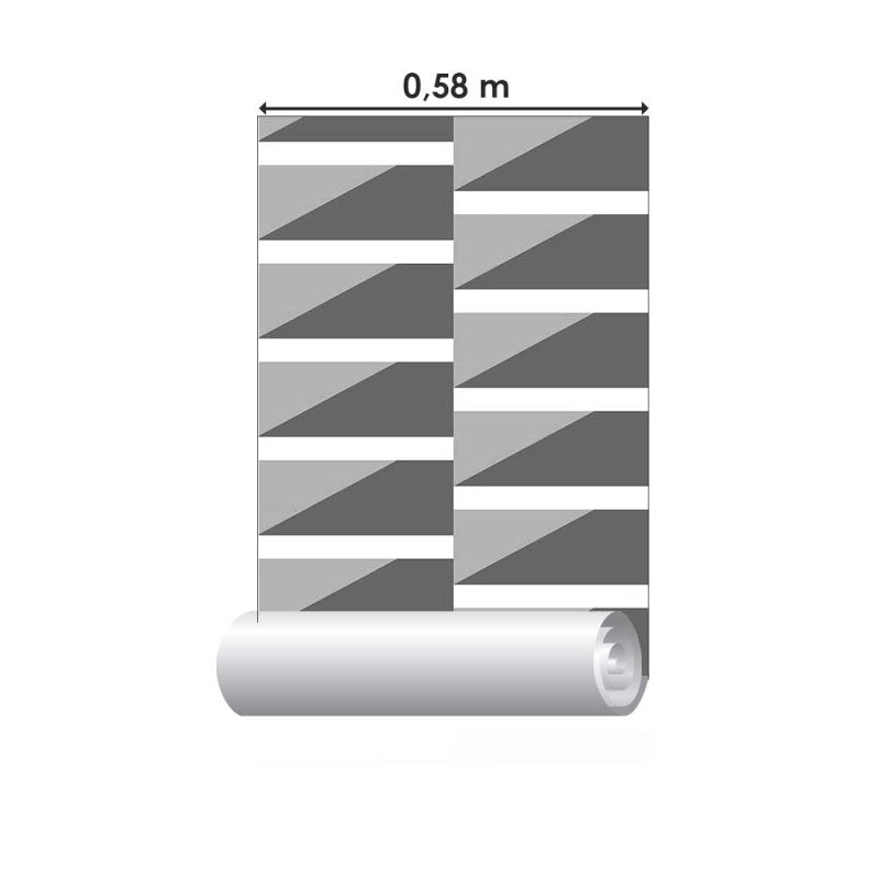 Papel de Parede Adesivo Trapézio N08220 - Papel na Parede
