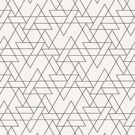 Papel de Parede Adesivo Triangulo Geométrico Preto Branco Jovem 399124609 - Papel na Parede