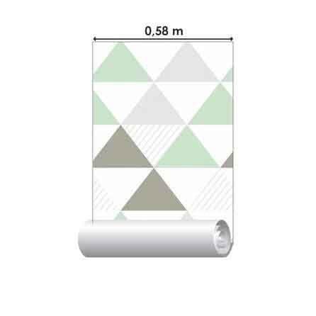 Papel de Parede Adesivo Triângulos 11135 - Papel na Parede
