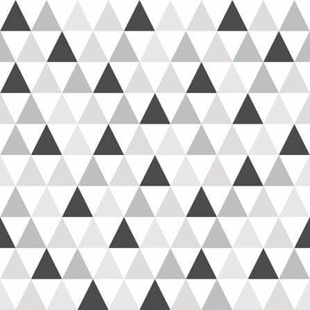 Papel de Parede Adesivo Triângulos Cinza 65412 - Papel na Parede