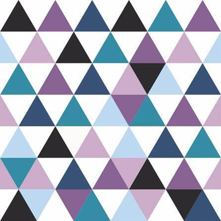 Papel de Parede Adesivo Triângulos Colorido Geométrico 34784 - Papel na Parede